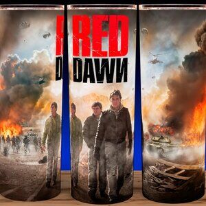 Red Dawn 80s Patrick Swayze War Action Movie Cup Mug Tumbler